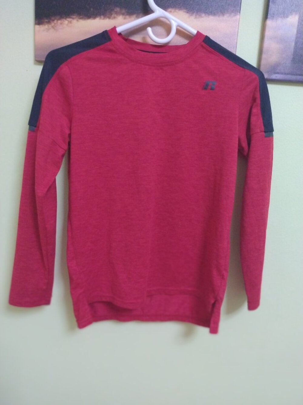 Boys long sleeve sport shirt.